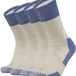 ONKE Merino Wool Cushion Crew Socks for Men Outdoor Hiking Hiker All Season Work Boot with Moisture Control Warm Full Thick