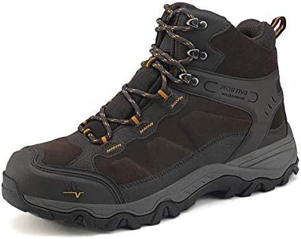 NORTIV 8 Men's Waterproof Hiking Boots Outdoor Mid Trekking Backpacking Mountaineering Shoes