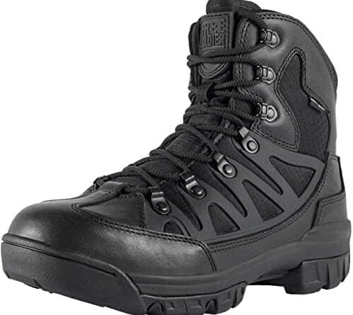 FREE SOLDIER Men's Tactical Waterproof Lightweight Hiking Boots Military Combat Boots Work Boots