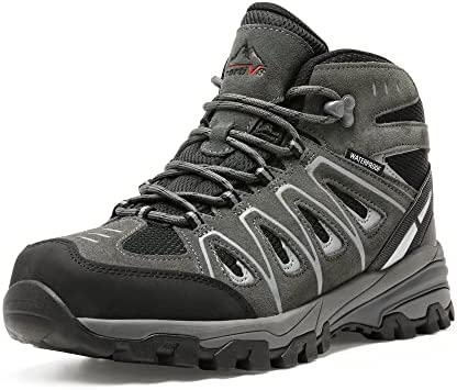 NORTIV 8 Men's Ankle High Waterproof Hiking Boots Outdoor Trekking Trails Boots