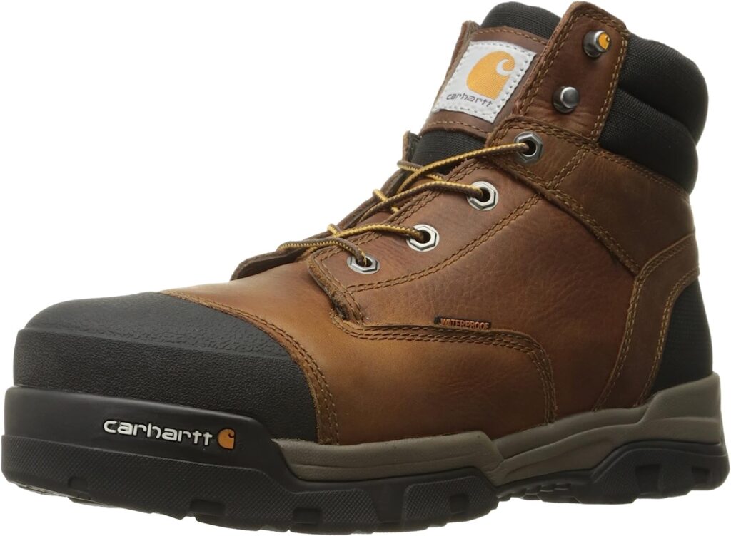 Carhartt Mens 6 Energy Black Waterproof Composite Toe CME6351 Industrial Boot