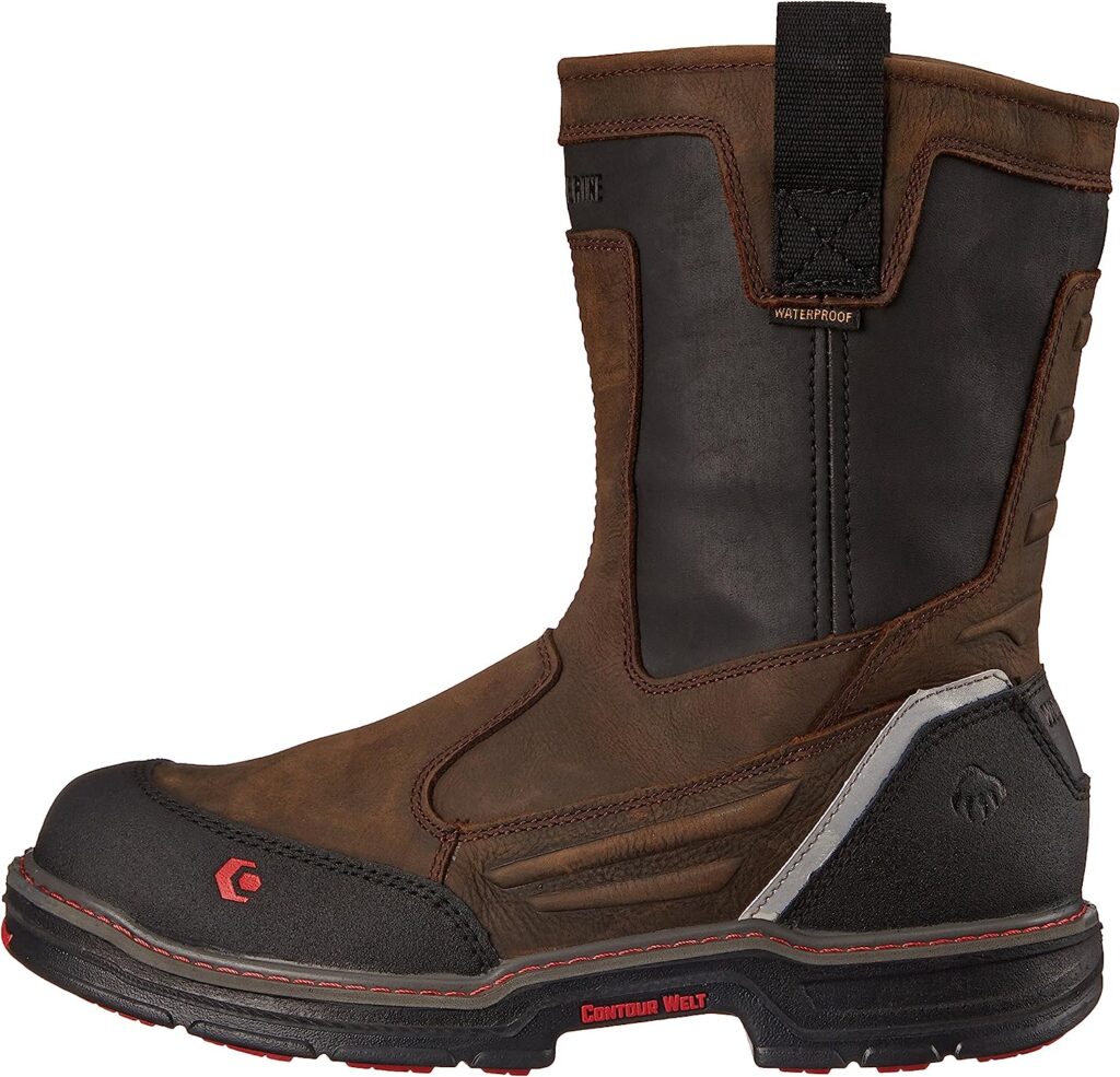 Wolverine Mens Overman Nano Toe 10 Inch Waterproof Contour Welt Work Boot