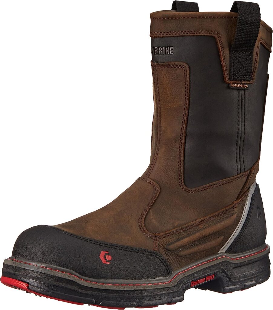 Wolverine Mens Overman Nano Toe 10 Inch Waterproof Contour Welt Work Boot