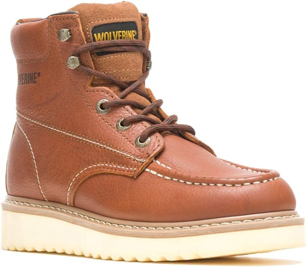 WOLVERINE Mens Moc Toe 6 Construction Boot