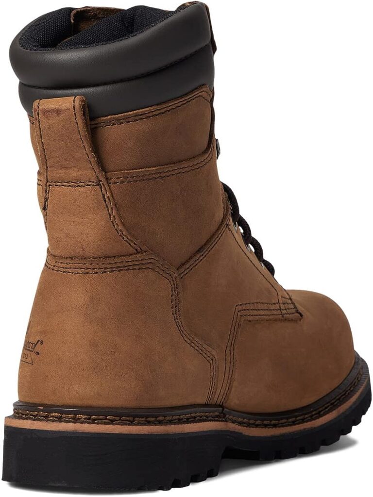 Thorogood V-Series 8” Waterproof Composite Toe Work Boots for Men - Premium Leather with Goodyear Storm Welt, Comfort Insole, and Chevron Traction Outsole; ASTM Rated