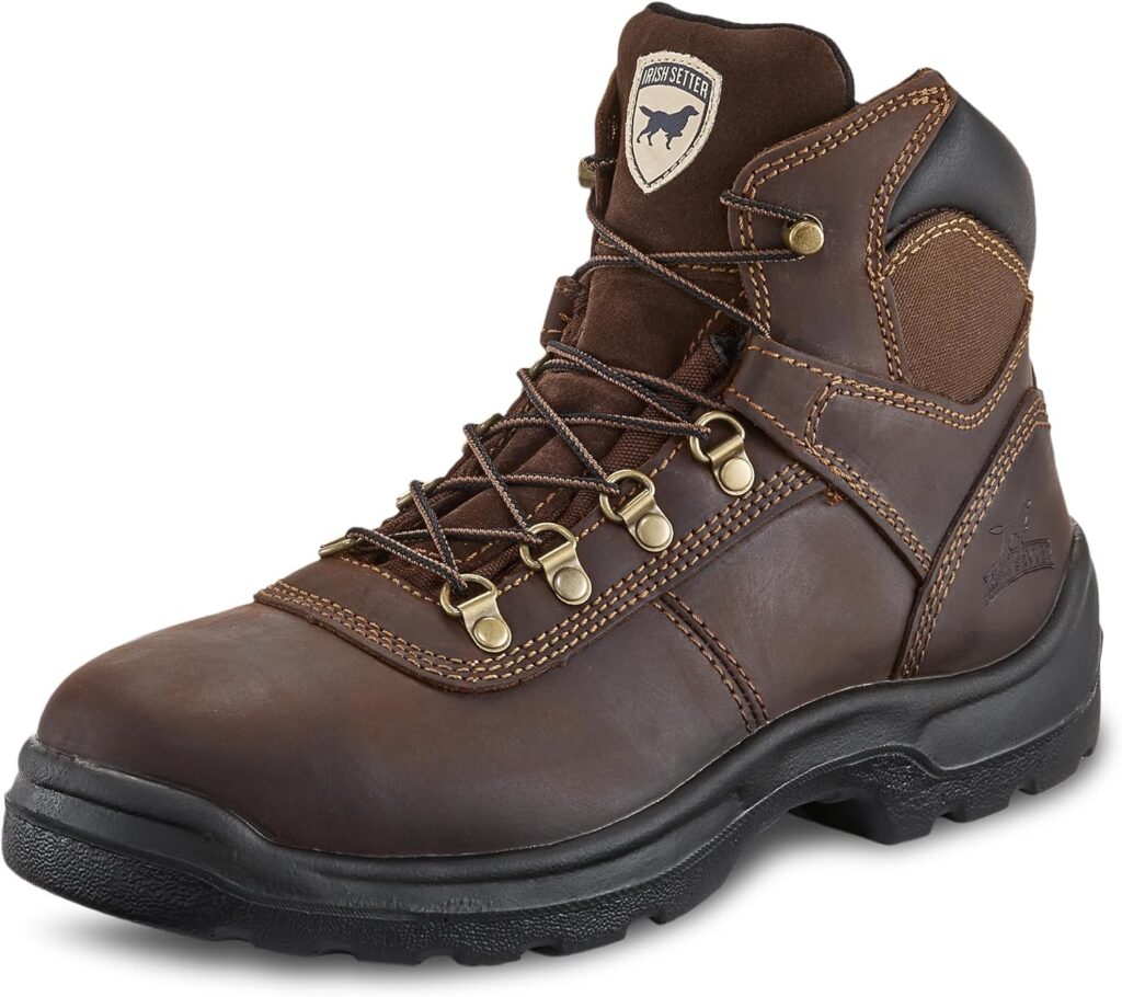 Irish Setter, Ely, Men’s, 6, Steel Safety Toe, Work Boot