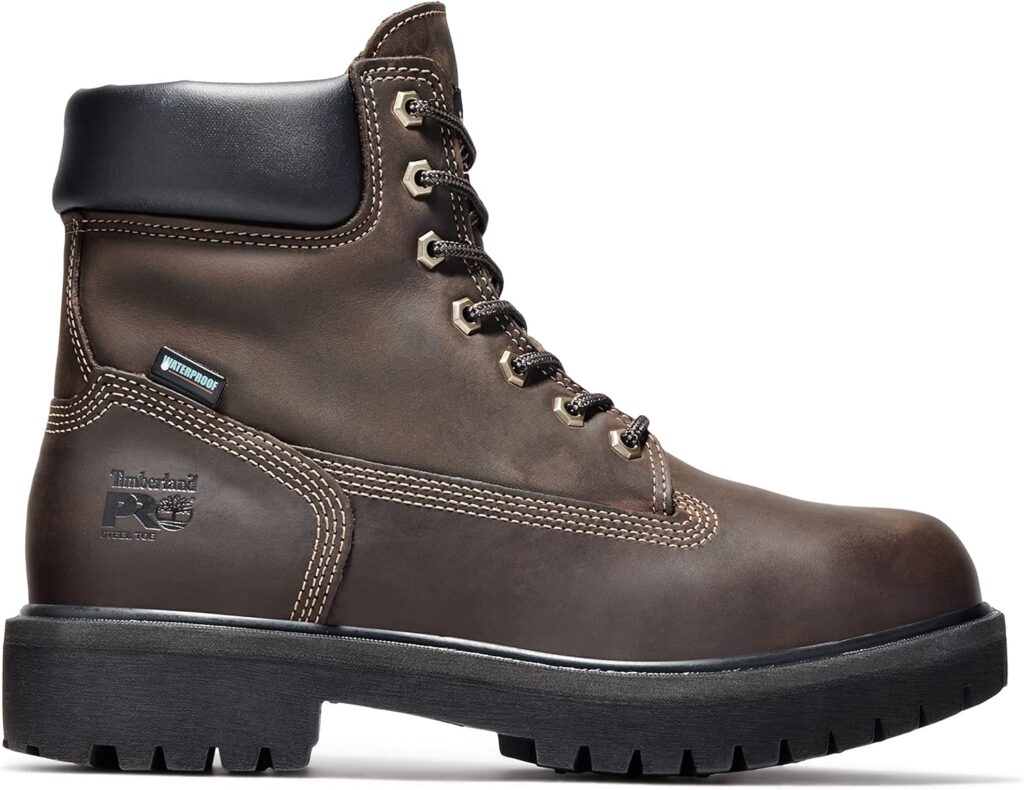 Timberland PRO Mens Direct Attach 6 Inch Steel Safety Toe Waterproof Insulated Work Boot