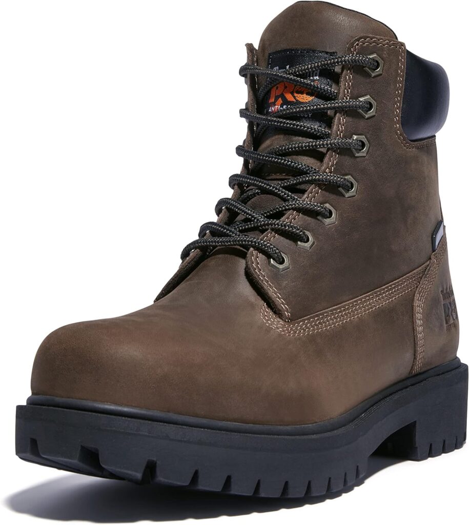 Timberland PRO Mens Direct Attach 6 Inch Steel Safety Toe Waterproof Insulated Work Boot