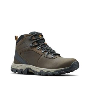 Columbia mens Newton Ridge Plus Ii Waterproof Hiking Boot, Cordovan/Squash, 7 US