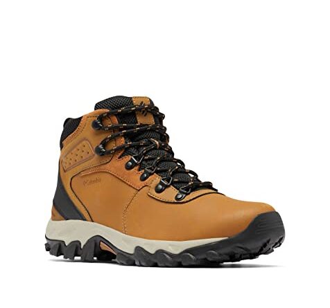 Columbia Men's Newton Ridge Plus II Waterproof Hiking Boot Shoe, Elk/Black, 10.5