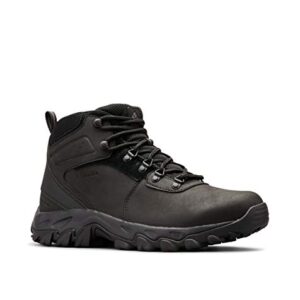 Columbia mens Newton Ridge Plus Ii Waterproof Boot Hiking Shoe, Black/Black, 10.5 US