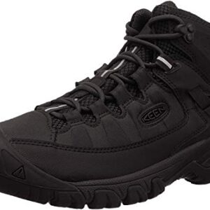 Keen Men's TARGHEE EXP MID WP BOOT, BLACK/BLACK, 11 M US