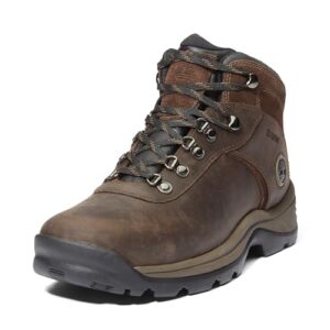 Timberland Men's Flume Mid Waterproof Hiking Boot, Dark Brown-NEW 2024, 10.5