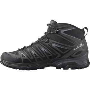 Salomon Men's X ULTRA PIONEER MID CLIMASALOMON™ WATERPROOF Hiking Boots for Men, Black / Magnet / Monument, 12.5