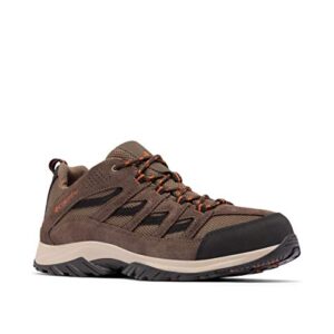 Columbia Mens Crestwood Hiking Shoe, Camo Brown, Heatwave, 7.5 Wide US