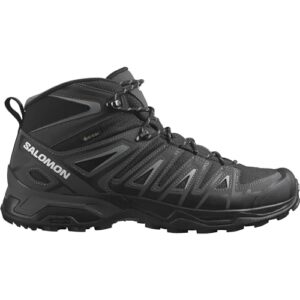 Salomon Men's X Ultra Pioneer Mid GTX, Black/Magnet/Monument, 10.5 US