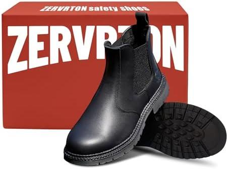 Discover Comfort and Safety: our ZERVRTON ‌Steel Toe Work Boots