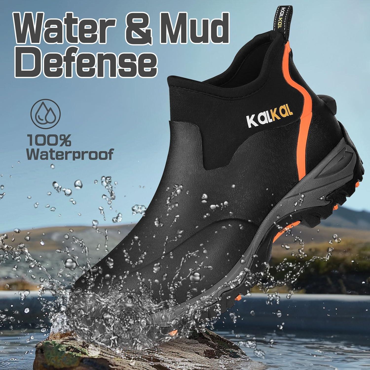 Testing Kalkal ​Men's Boots in Rain and Mud