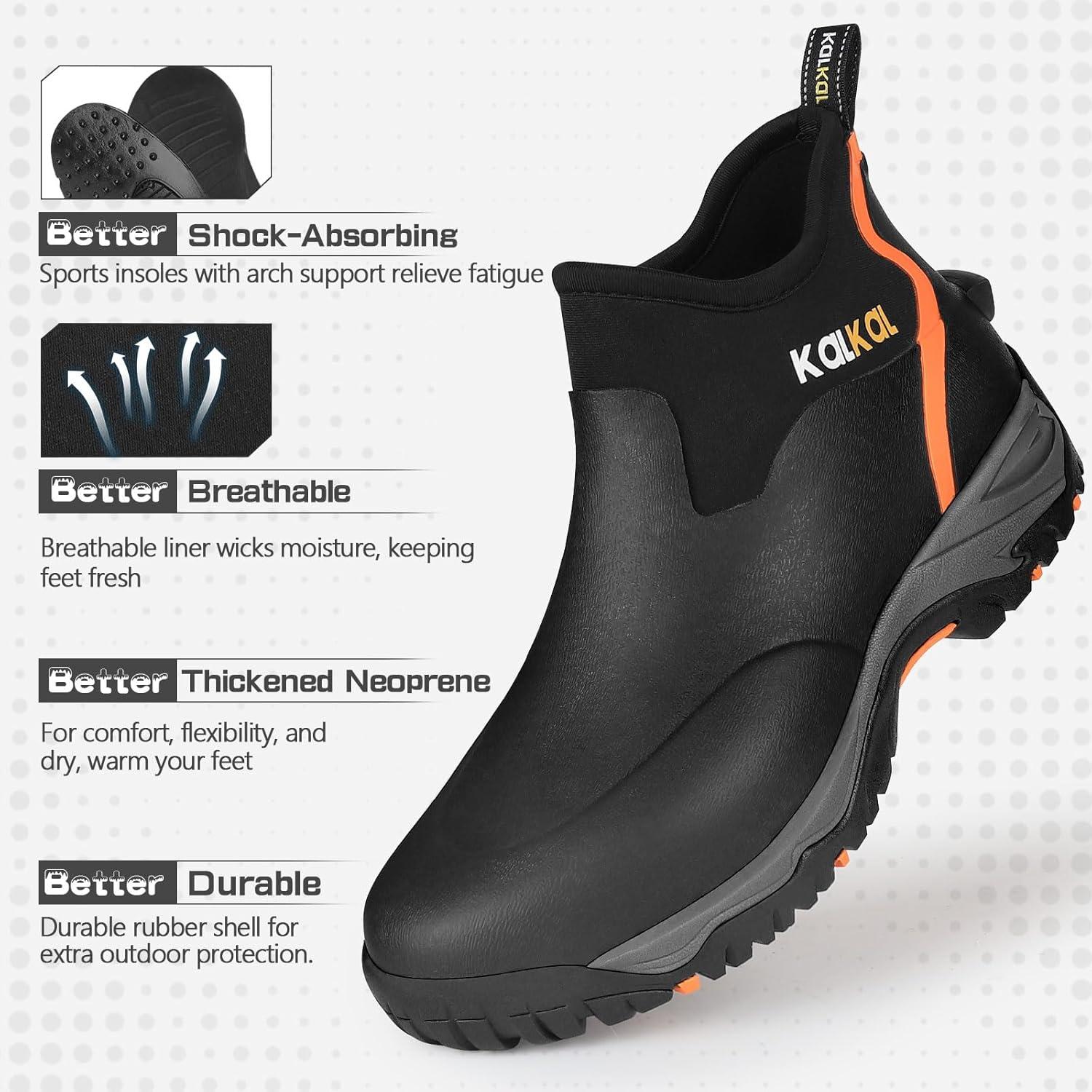 Testing Kalkal Men's Boots ​in Rain ⁣and Mud