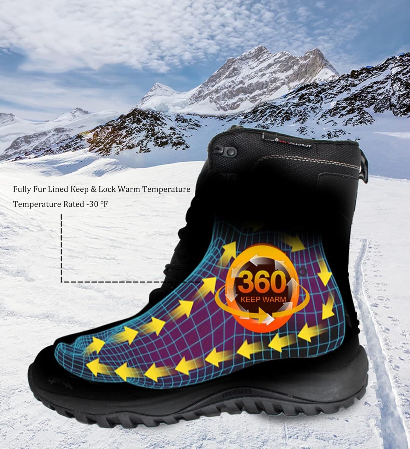 Our take on ROCKMARK ​Men's Winter Snow Boots