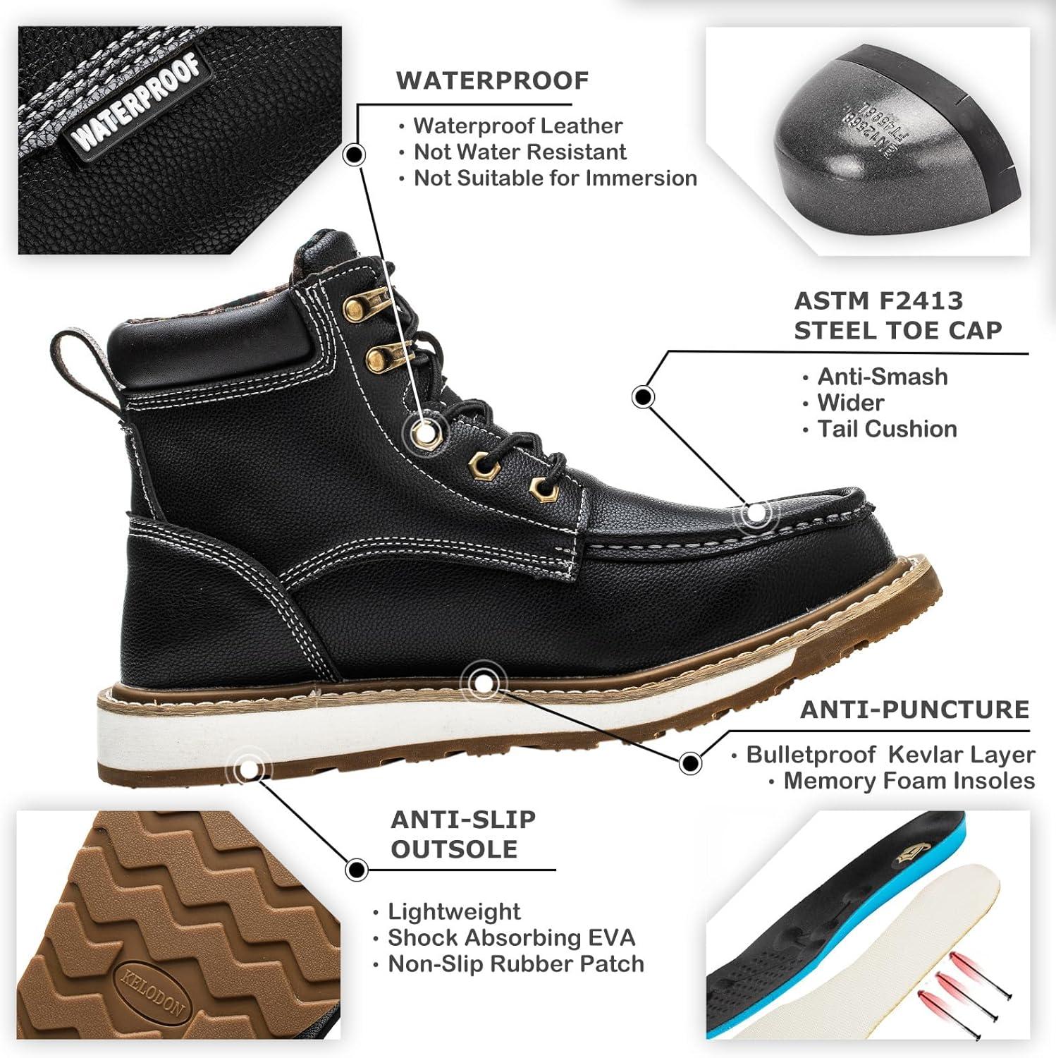 Our take on KELODON's Indestructible Winter⁢ Work Boots