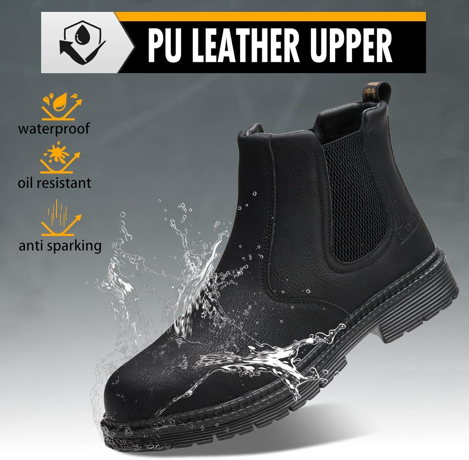 We Step Into ​ZBVB's Steel ⁣Toe Chelsea⁢ Boots