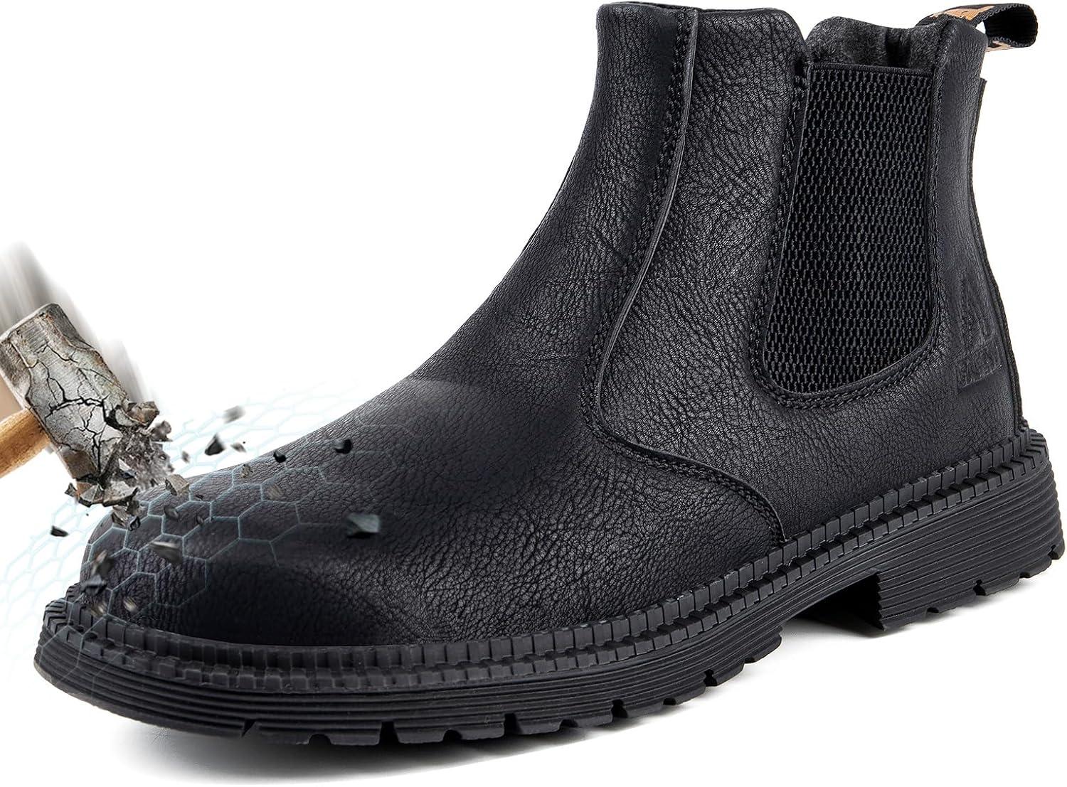 We Step⁤ Into ZBVB's Steel‍ Toe Chelsea Boots