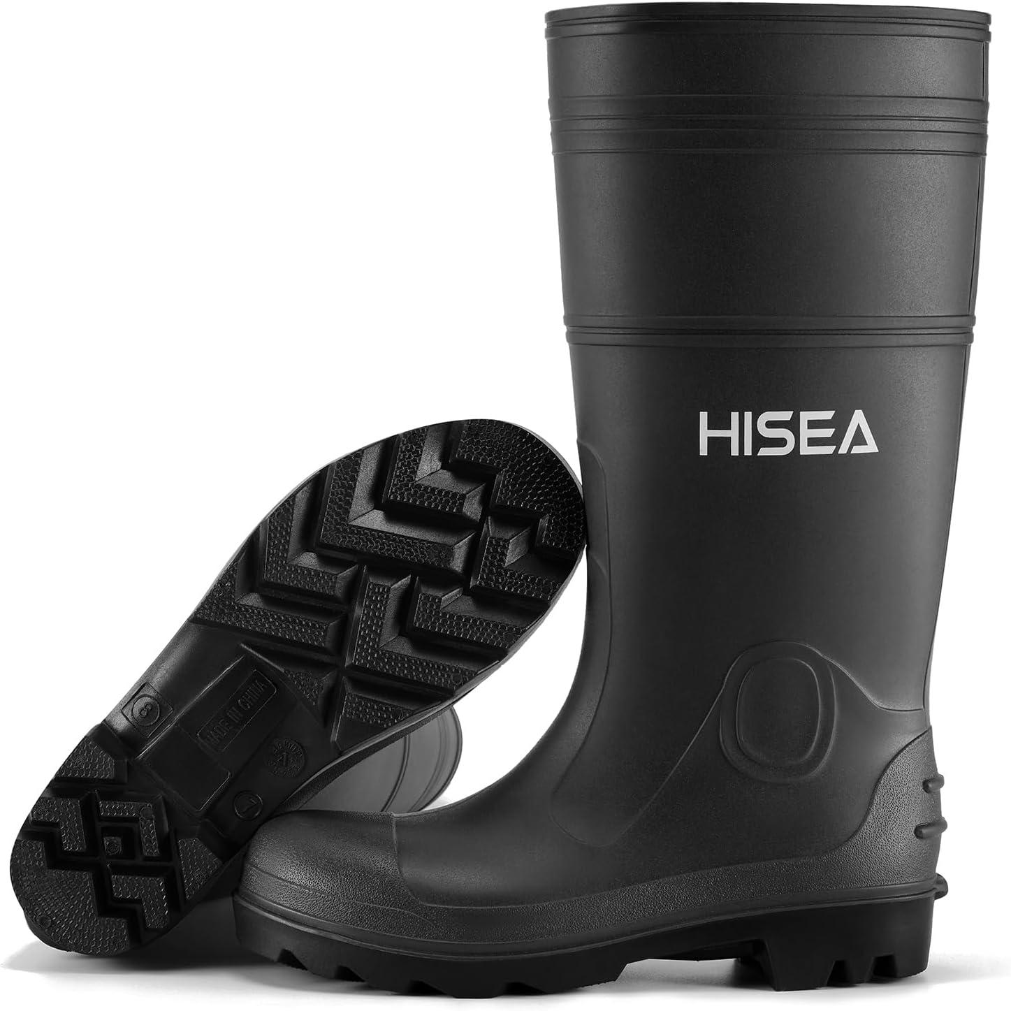 Testing HISEA Men's ‍Rain Boots in Tough Conditions