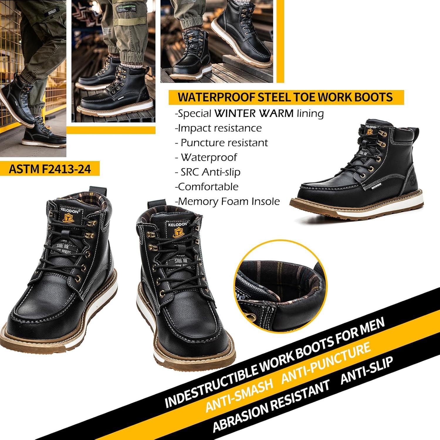 Our Take on KELODON's Indestructible Winter Work boots