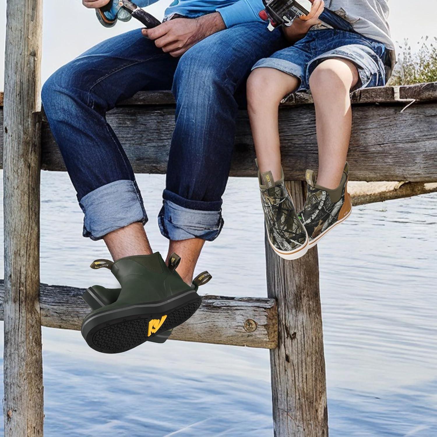 Our take on Kalkal Men's Deck Boots for Fishing