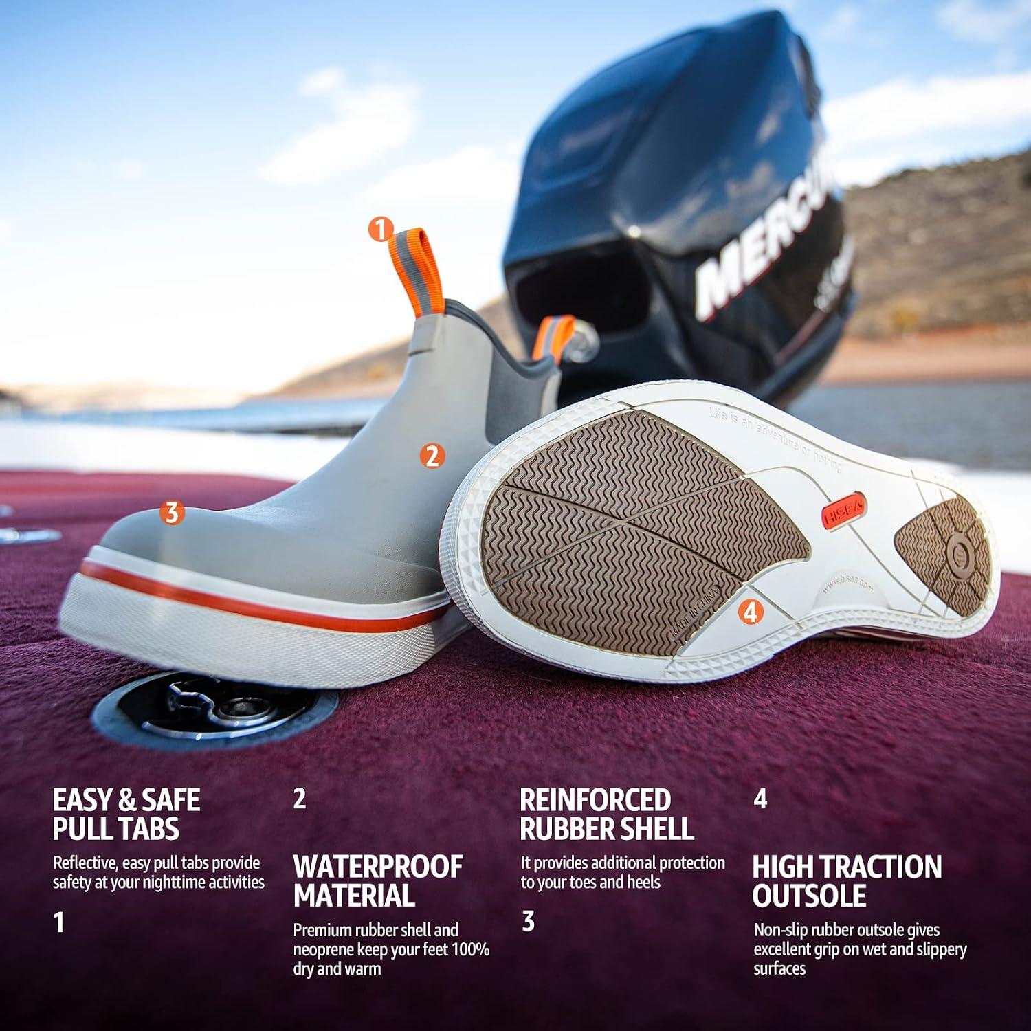 Our ​Take on HISEA Men's Deck Rain Fishing Boots