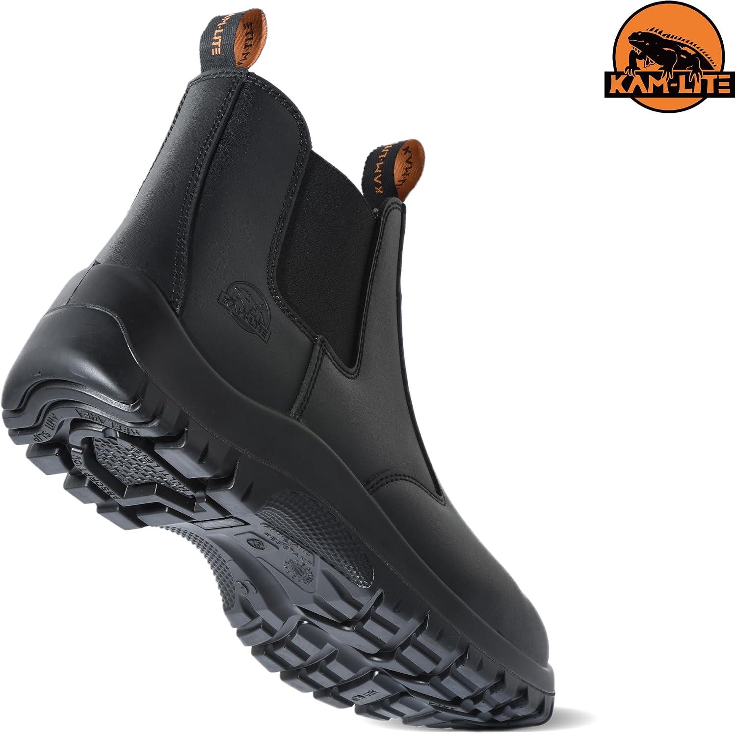Our ‌Take ​on KAM-LITE's Slip-On Steel Toe Work ‍Boots