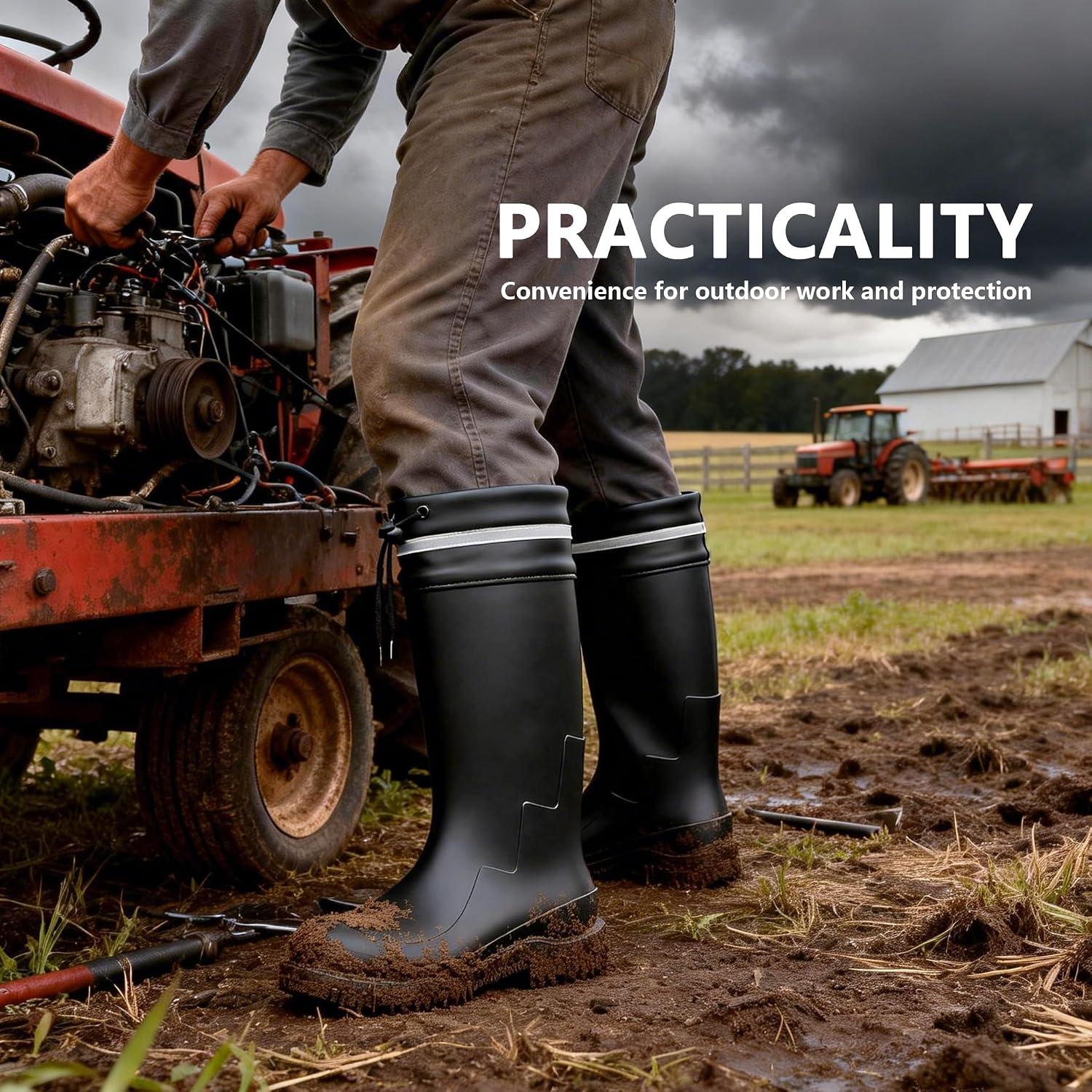 Our Take on These Knee-High Men's Rain Boots