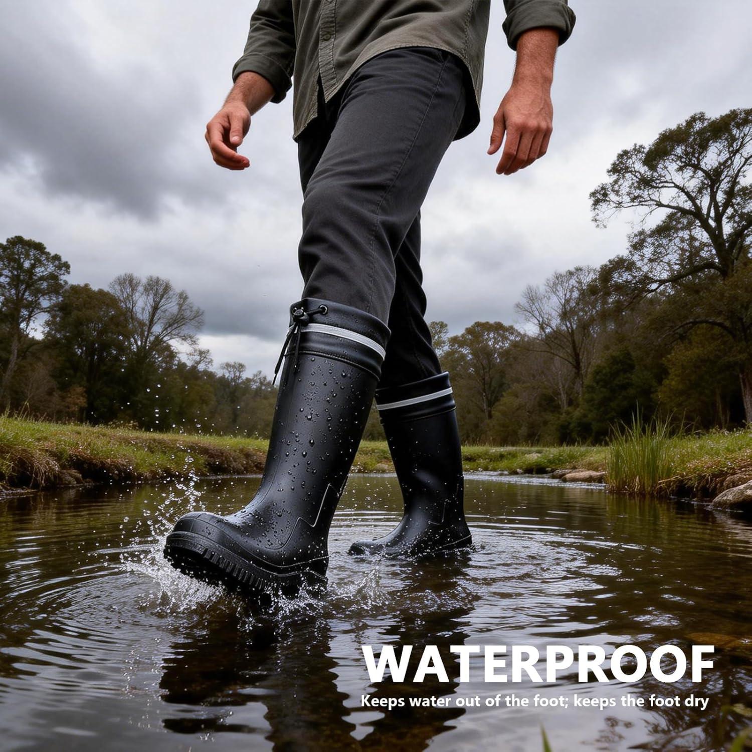 Our Take on These Knee-High Men's Rain Boots