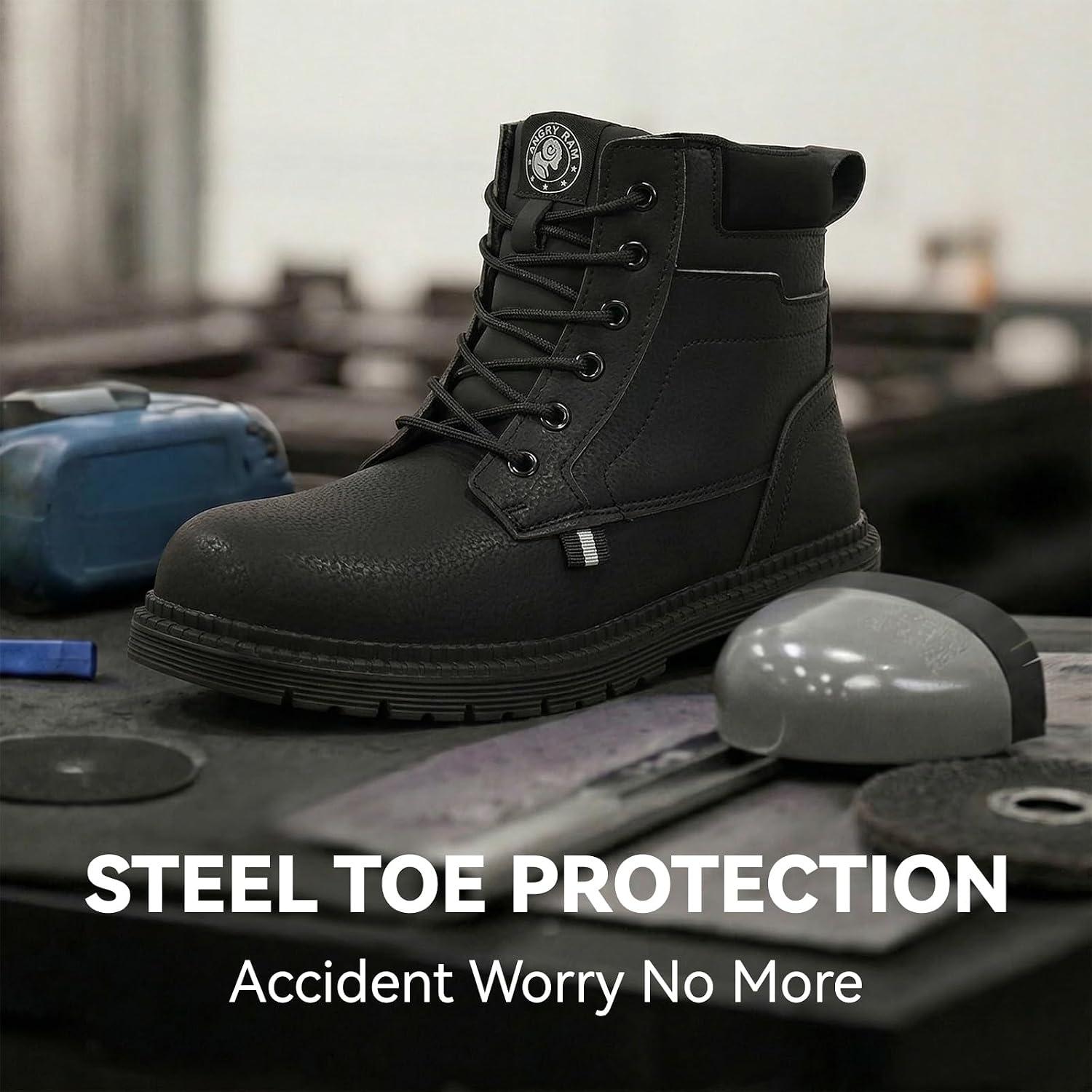 Why We Trust ANGRYRAM Steel Toe Work Boots