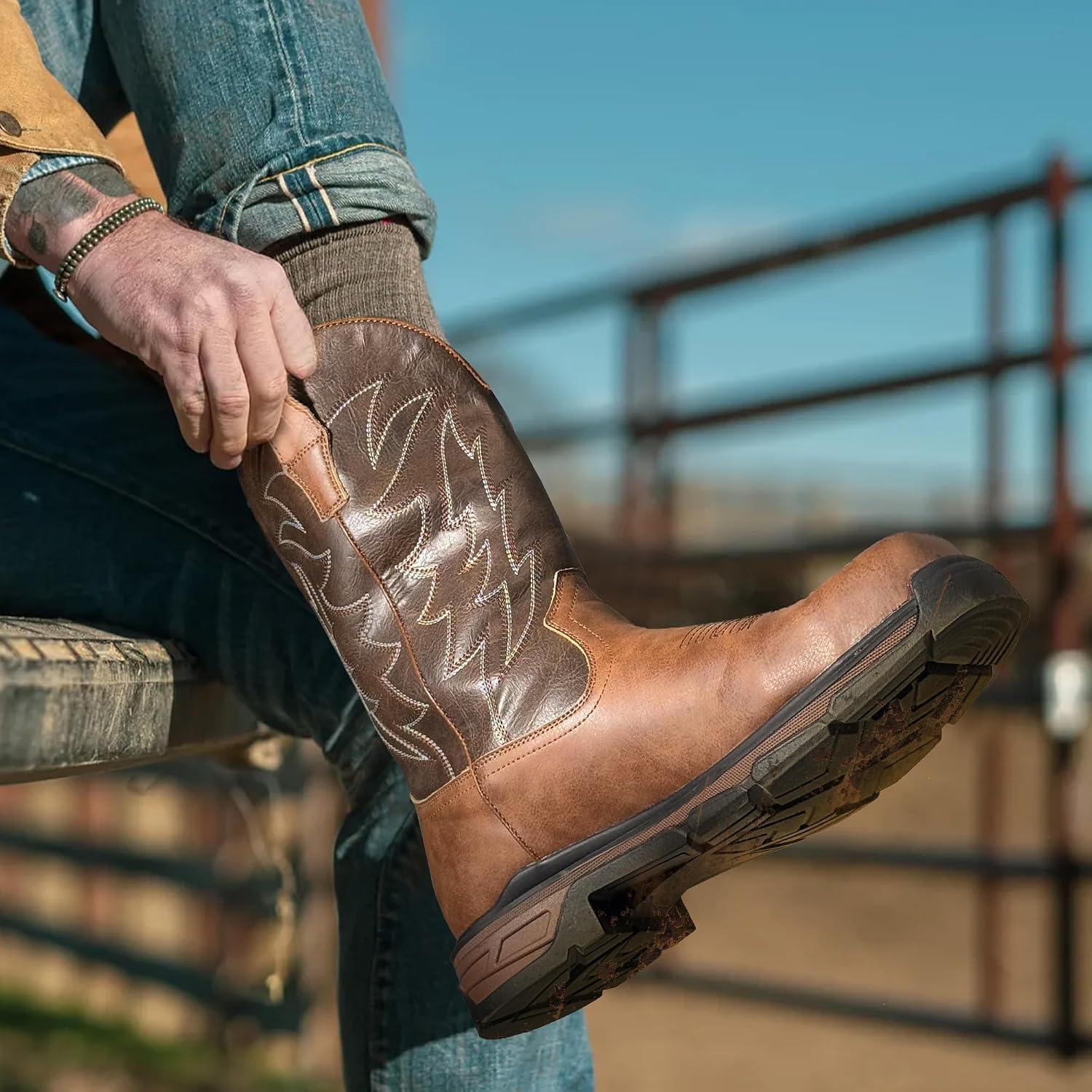 Our Take on ANGRYRAM Cowboy Steel Toe Work Boots