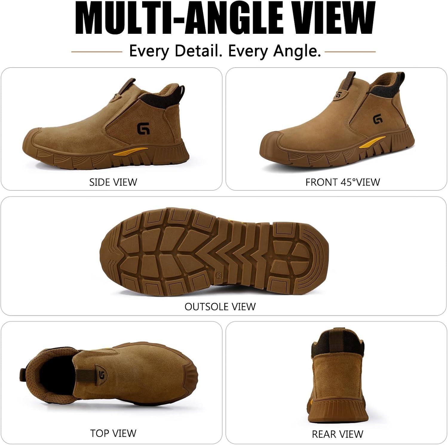 Our Take on GLANOUDUN's Mid-Top Steel Toe Slip-Ons