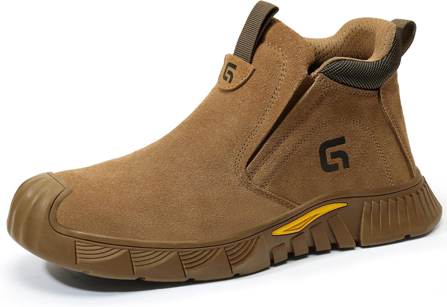 Our Take on GLANOUDUN's Mid-Top Steel Toe Slip-Ons